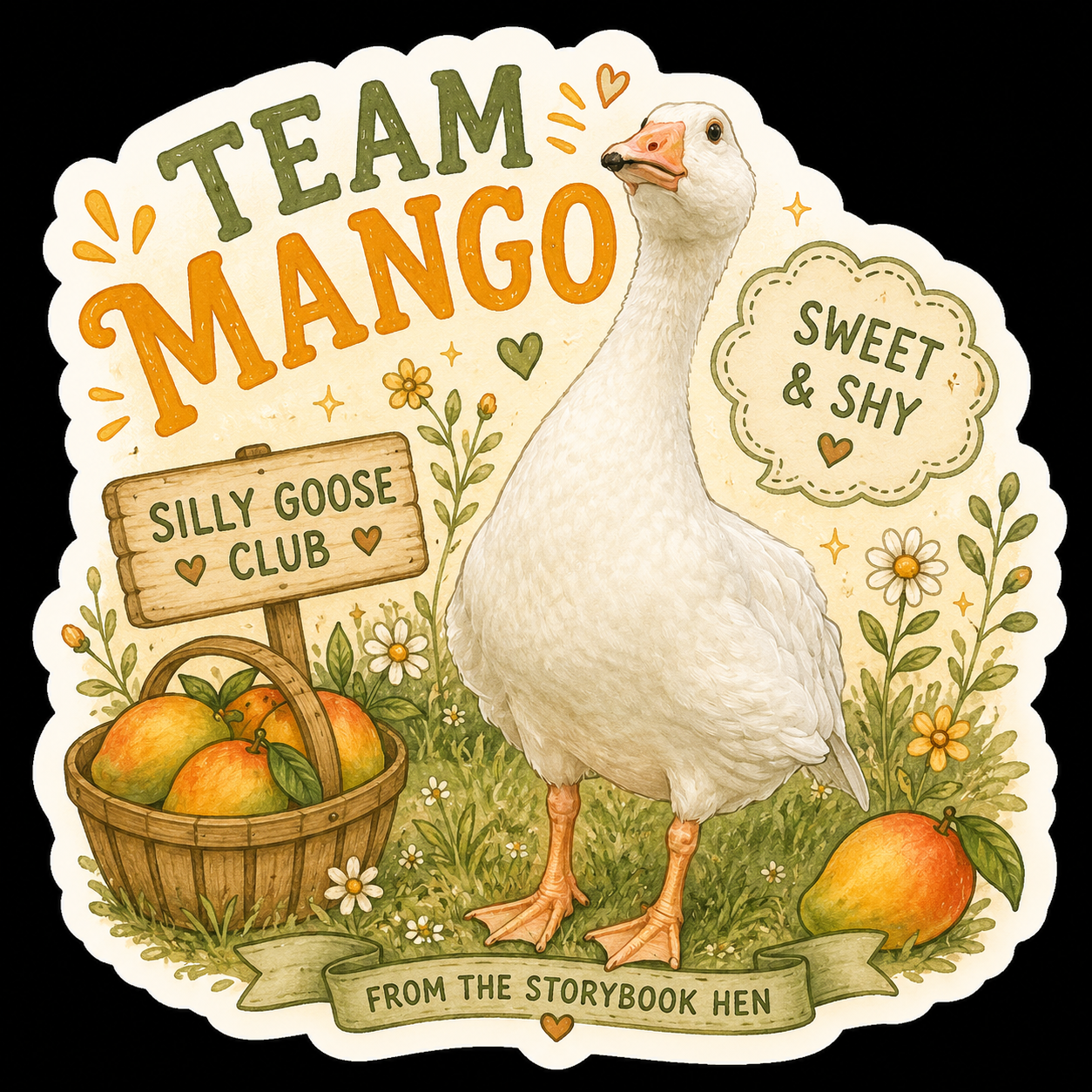 Mango & Coconut plus the fruit basket goslings fan club stickers